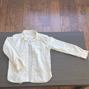 Muji Cream Oxford Button Down Shirt